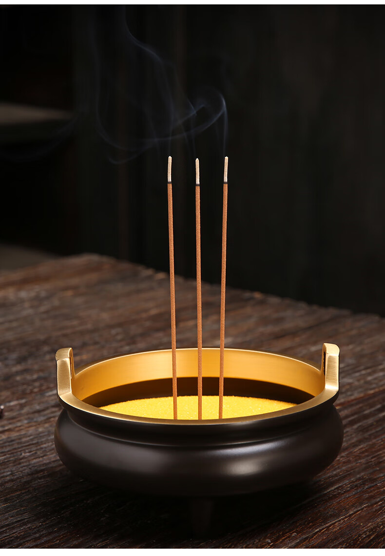 颖香金玉明沙香炉灰上香供奉填香炉金刚明沙金沙插香埋香香灰佛堂用品