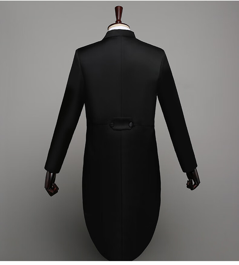 新品燕尾服男礼服男士燕尾服舞台演出服指挥合唱礼服套装结婚主持拍照