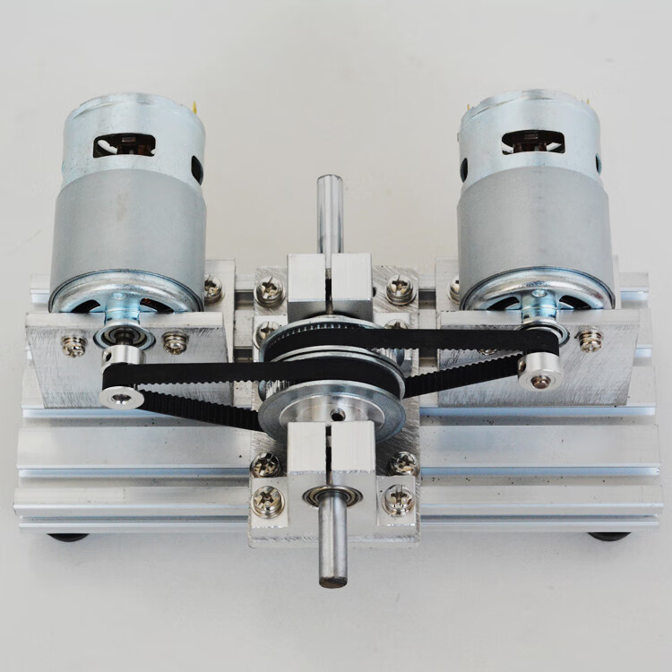 895直流diy车床大扭矩高转速装置打磨 双775电机 双60齿同步轮【推