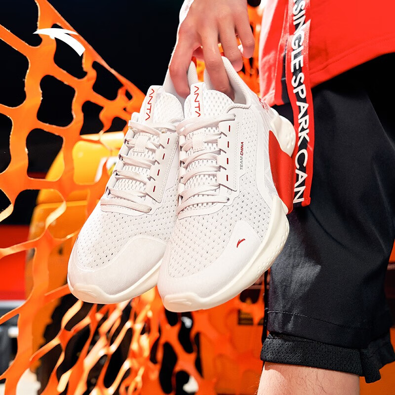 【门店发货】安踏男鞋虫洞科技运动鞋男鞋2021春季新款闪能跑步鞋子