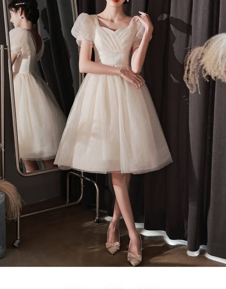 18岁成人礼女礼服 晚礼服轻奢小众高端艺考18岁成人礼女生仙气小个子