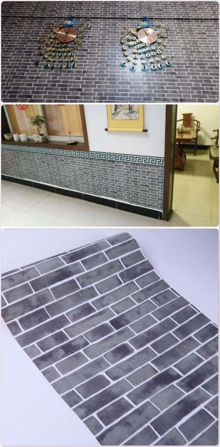 外墙贴纸3d自粘墙纸砖纹墙纸饭店餐厅墙围背胶客厅仿砖防水装饰墙贴纸