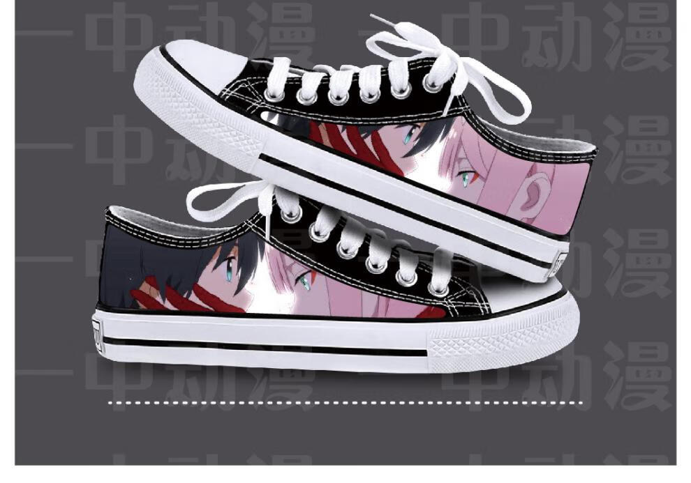 国家队02帆布鞋国家队darlinginthefranxx动漫周边02广男女情侣休闲