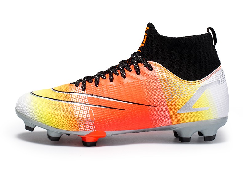 猎鹰刺客新款足球鞋高帮长钉ag儿童成人碎钉tf人草比赛球鞋 32756g碎