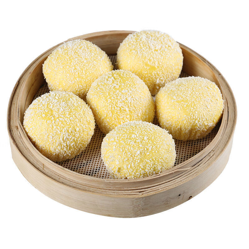 雪花流沙包椰蓉儿童营养早餐速冻包子速冻面点广式茶点雪花流沙包1
