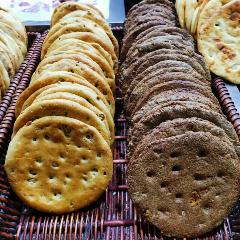 新疆馕 芝麻馕 玫瑰馕 辣皮子馕 核桃馕 100g 玫瑰馕8个