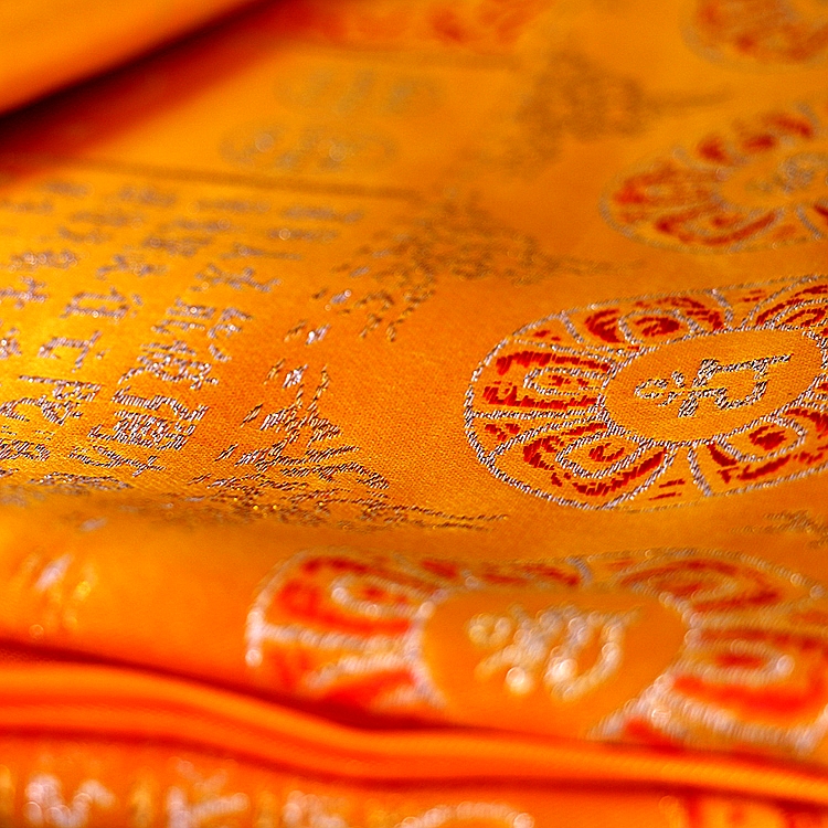 【全新升级】被往生新款陀罗尼经被六件套加厚刺绣织锦双层往生被佛教