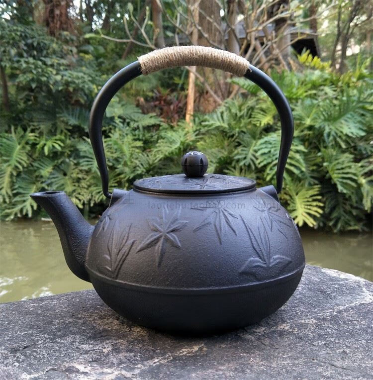 日本原装进口铁壶煮茶器 铁壶原装砂铁壶家用大容量烧水壶泡茶壶煮茶