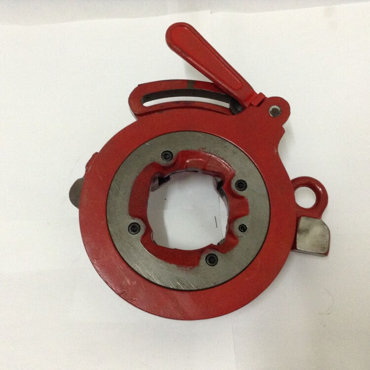 华星虎沪工虎头2寸4寸3寸板牙头总成机头卡盘套丝机牙盘配件华星100小