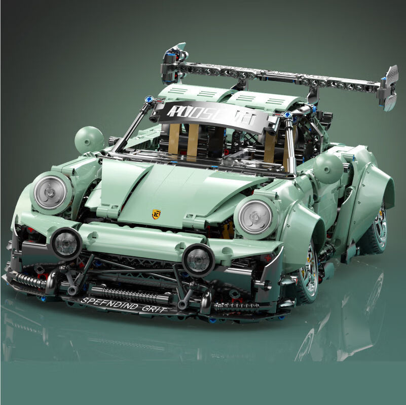 911兰博基尼成人难度跑车模型拼装积木玩具男奔驰绿魔2539颗粒动力版