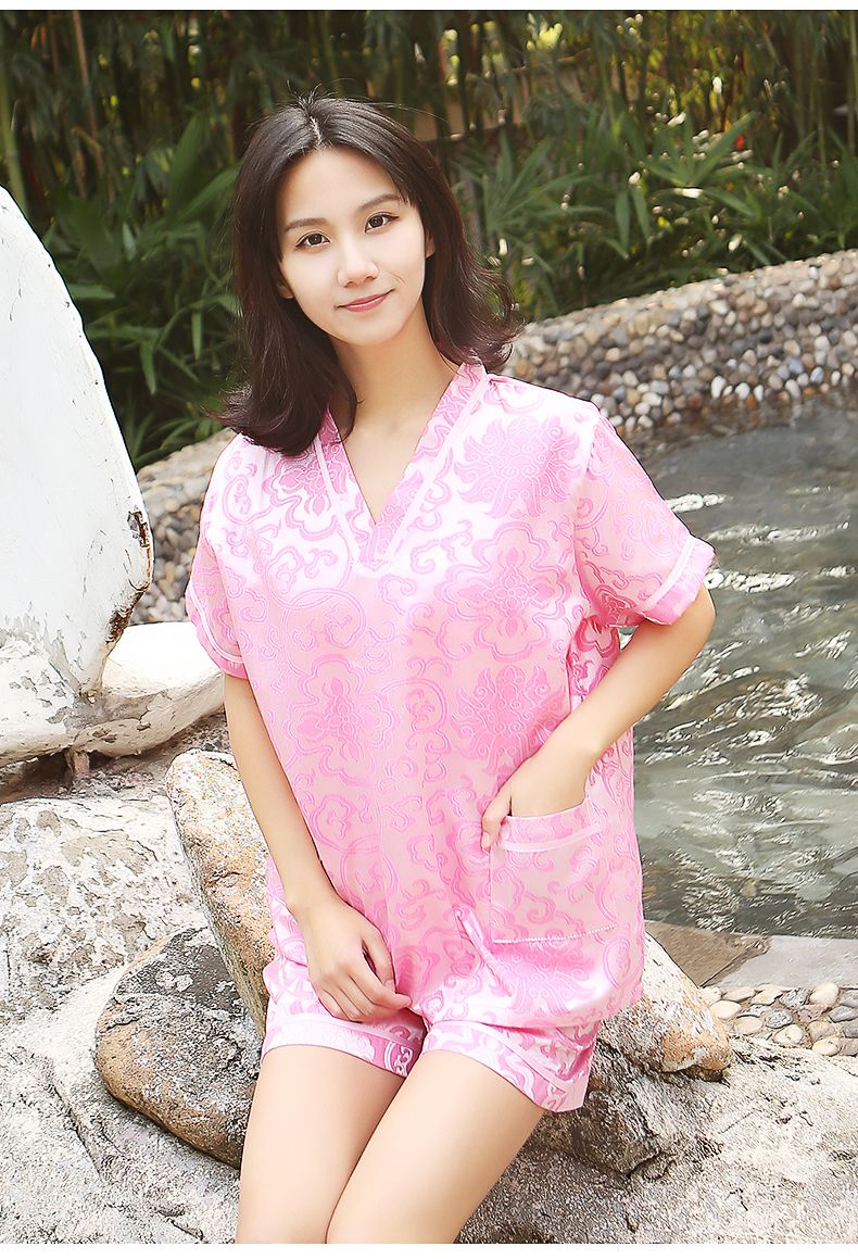 男士汗蒸服汗蒸服女情侣套装男桑拿服吸汗加肥大码浴服按摩汉蒸衣服墨