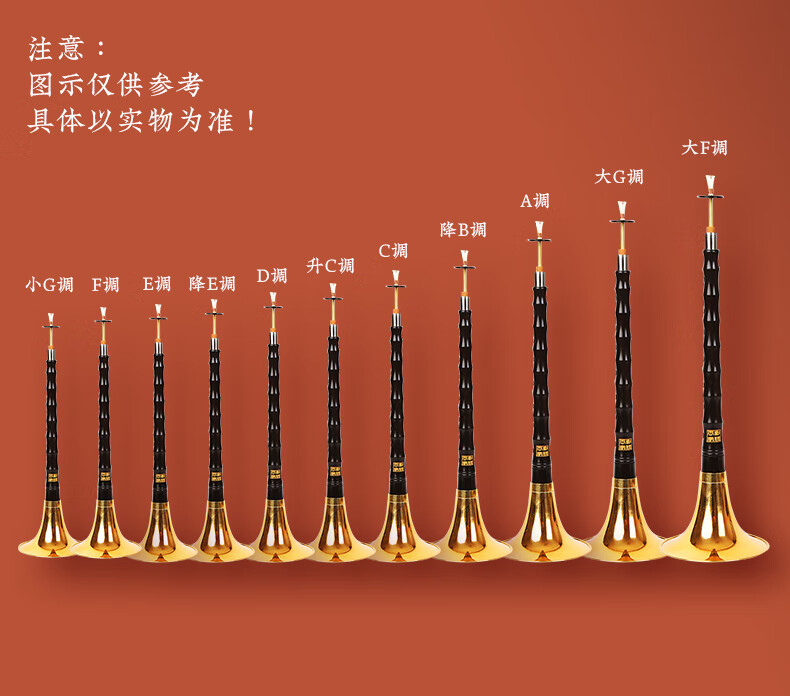 唢呐乐器全套初学者民族乐器喇叭d调小号唢呐演奏服务初学套餐乌木d调