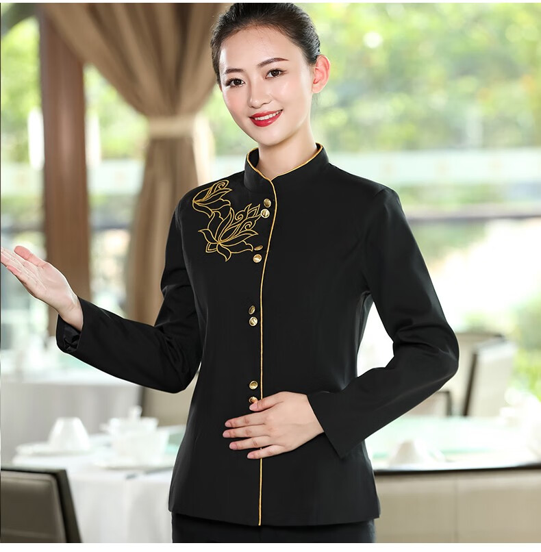 2021年夏季组合形式:上下装适用季节:秋季版型:标准型工种:服务员材质