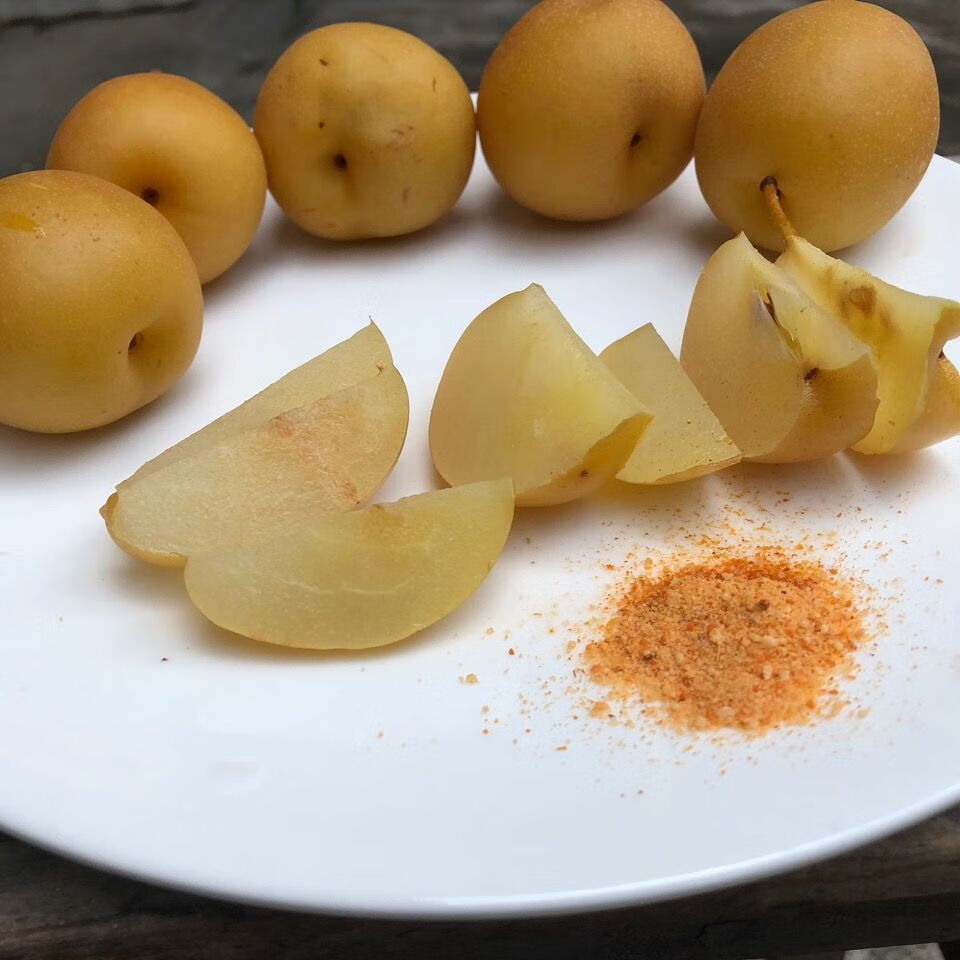 广西特产水泡梨沙梨腌梨新鲜水果加甘草腌制甜脆泡梨不辣沙梨500克x3