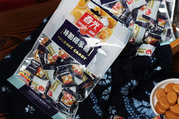 海南春光牌椰子糖硬糖散装特浓香浓糖果喜糖水果糖海南特产春光椰子糖