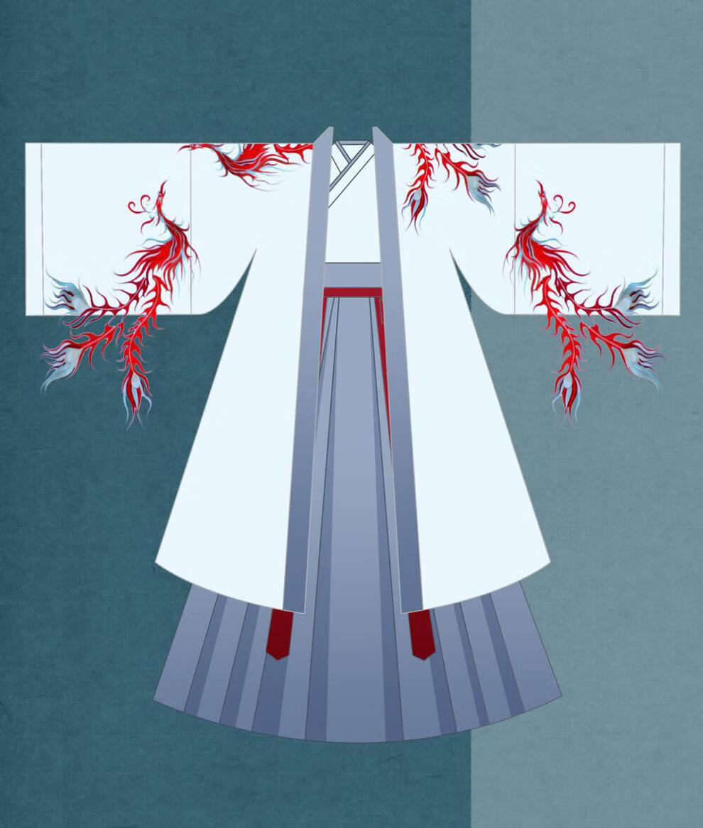 汉服中国风原创情侣汉服男女古装绣花齐腰套装古风大氅日常团体班服秋