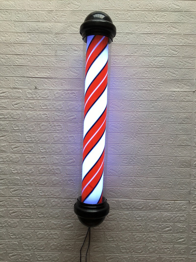 依潋眸美发转灯led灯带全彩塑料挂墙发廊标志灯户外防水挂壁理发店