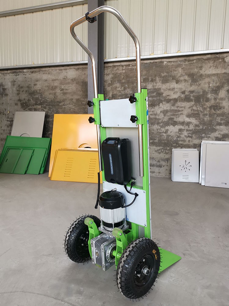 电动爬楼车小型上楼搬运货物建材家电水泥桶装水爬楼机平板工具车