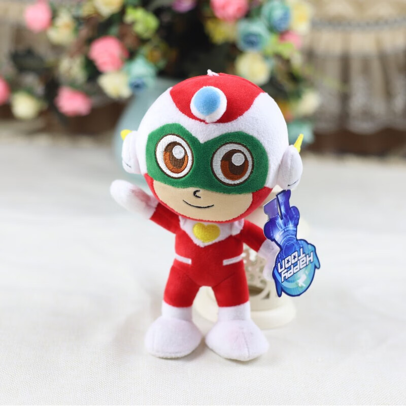 适用于开心超人联盟毛绒玩具公仔甜心花心小心超人布娃娃儿童生日礼物
