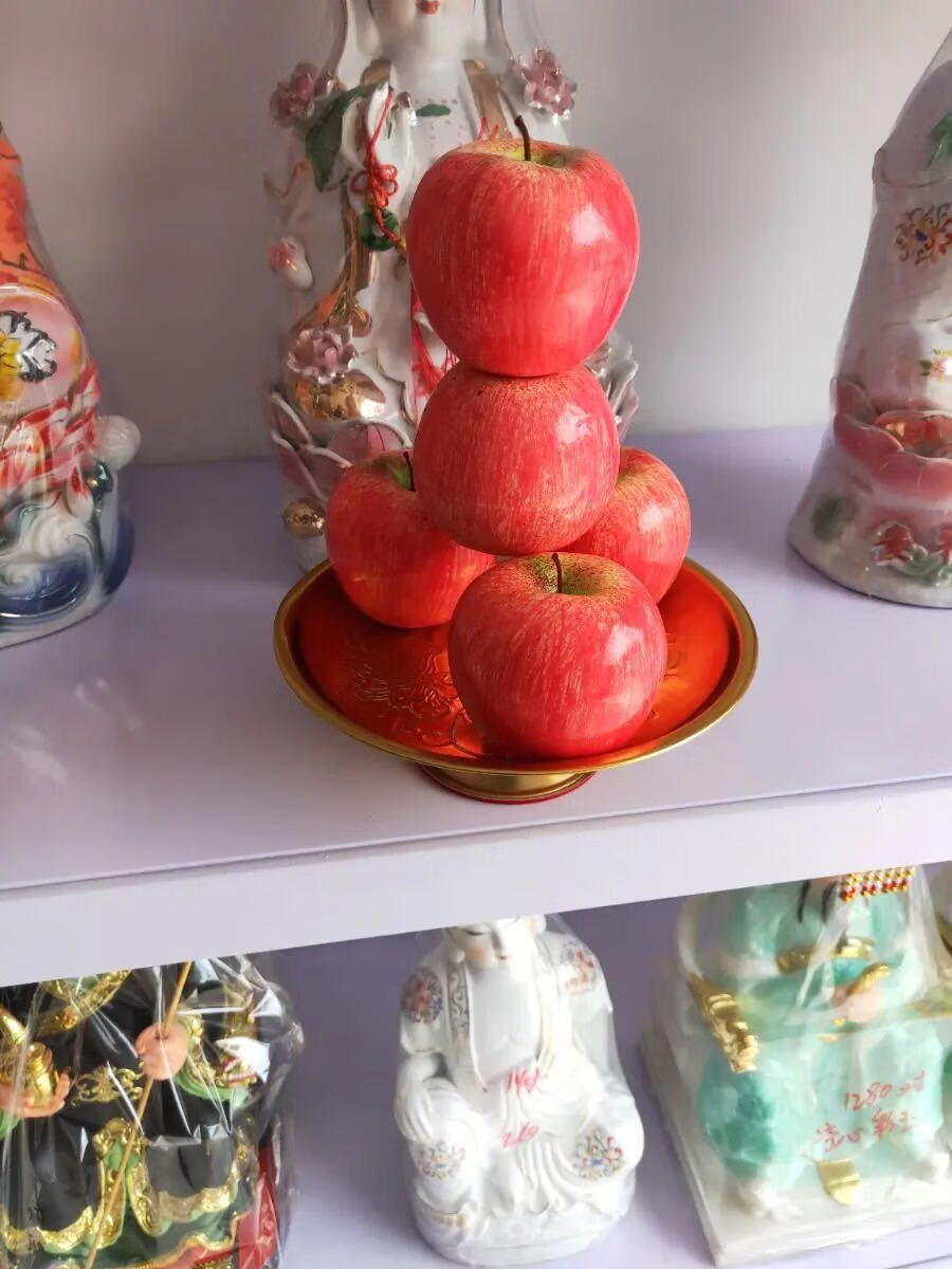 绿植】供佛仿真水果佛前供果假水果苹果橙子桃子佛堂供奉观音菩萨财神