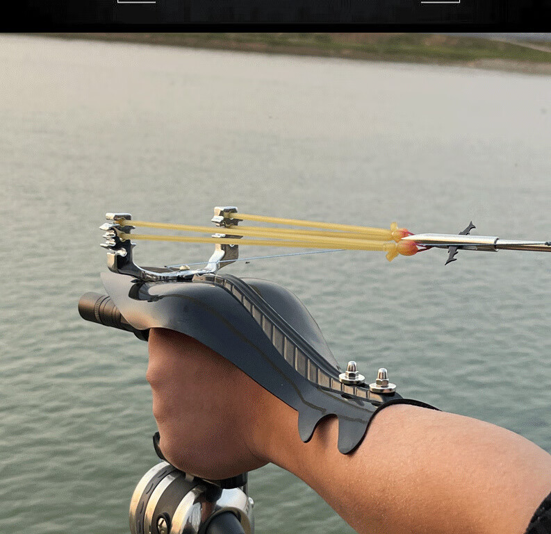 射鱼神器激光射鱼弹弓高精度威力大全打鱼专用发射器鱼镖箭j新款绿