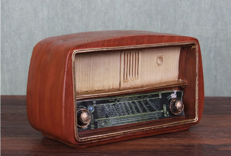 复古民国上海装饰品老式古董收音机摆件50年代60创意怀旧物件宿舍