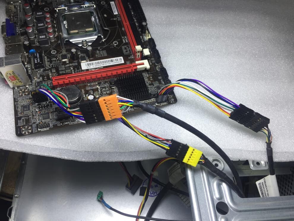 联想主板转接线 usb 开关 音频 联想主板转普通机箱转接线 插错 8针转