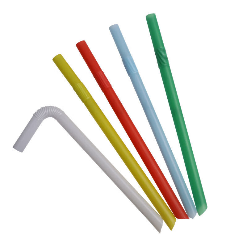 一次性吸管弯头粗吸管奶茶粗吸管大吸管透明独立包装 饮料吸管弯头粗