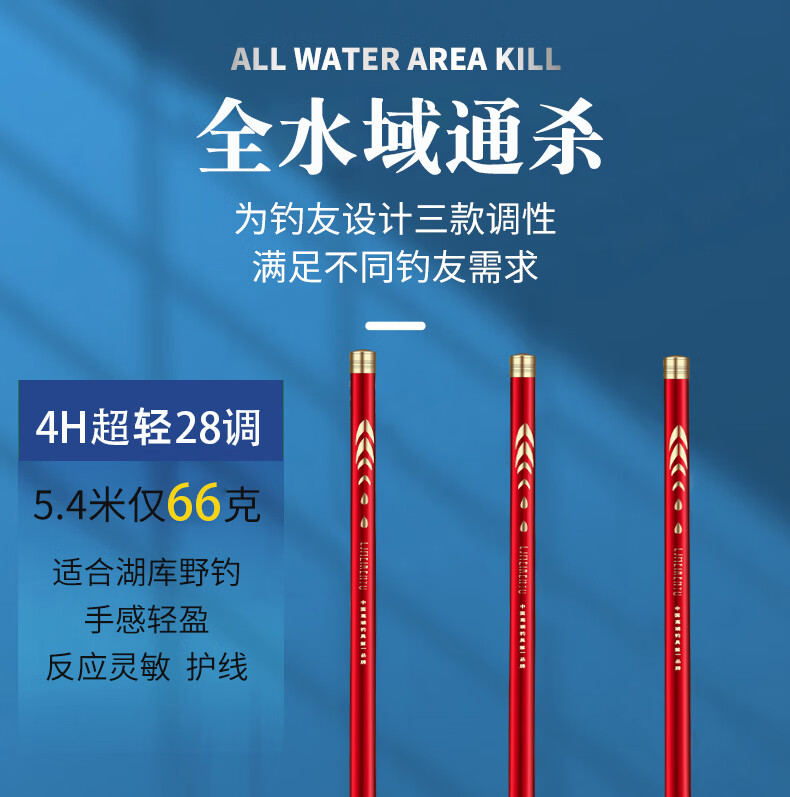 上海美人魚浪尖美人魚釣魚竿手杆超輕超硬十大28調19調鯽鯉魚竿套裝一