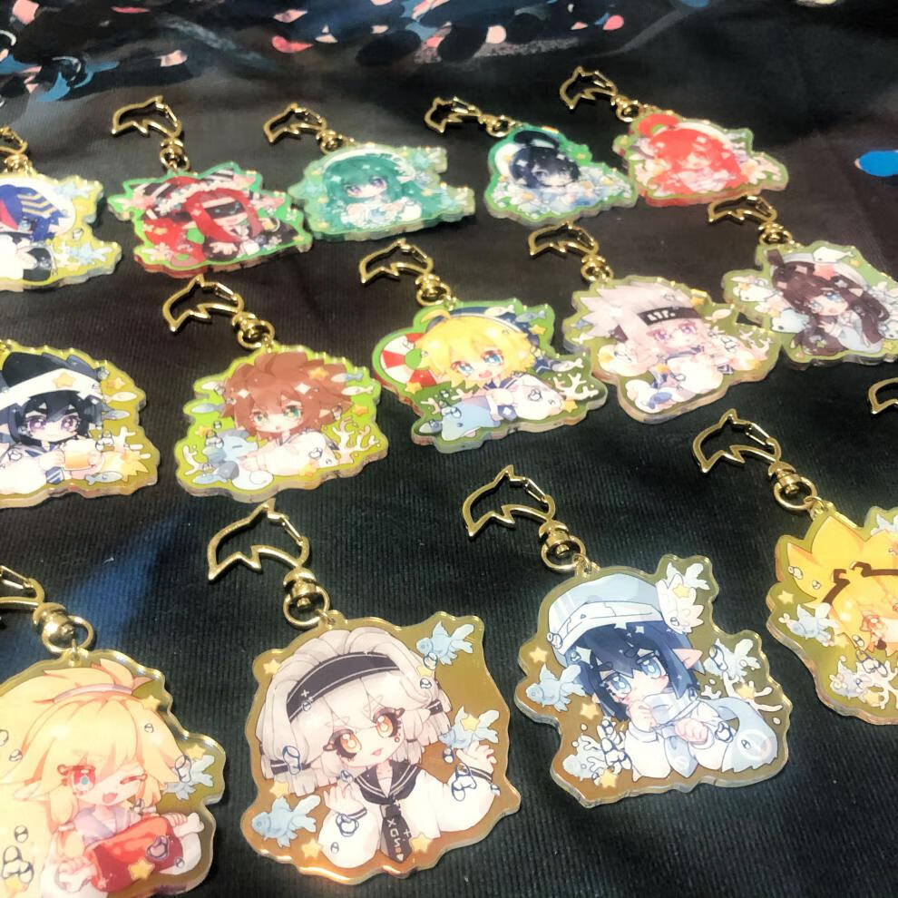 凹凸世界挂件玉和糖凹凸世界海洋系列钥匙扣雷狮安迷修帕洛斯格瑞雷德