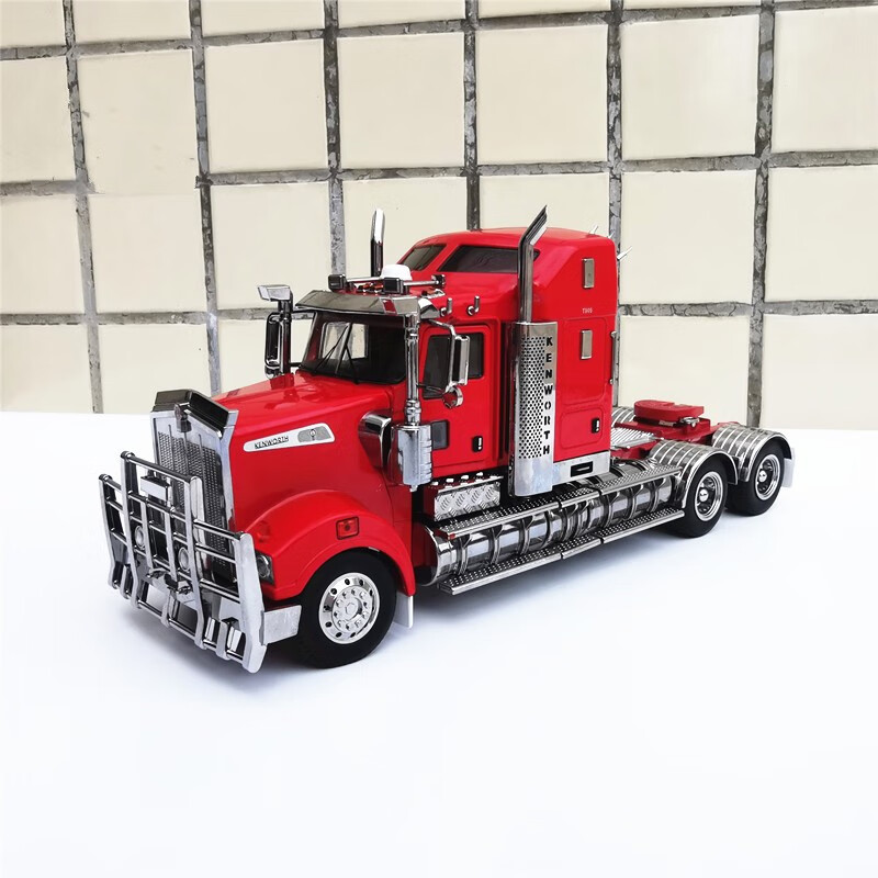 肯沃斯合金汽车模型1:32kenwortht909澳洲卡车拖头exclusive 黄色