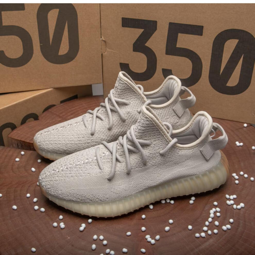 yq弋乔轻奢椰子鞋350芝麻灰秋季透气软底灰色男鞋女鞋莆田正版跑步鞋