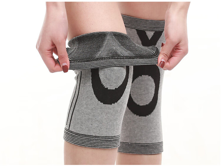 维能护膝运动男女半月板损伤深蹲膝盖护具户外足球薄健身跑步居家黑色