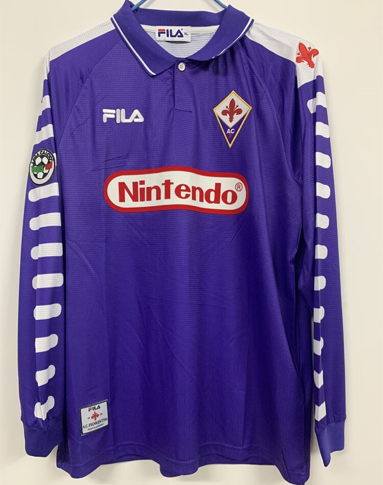 京识滕讯体育同款佛罗伦萨98-99战神巴蒂斯图塔球衣 鲁伊科斯塔复古