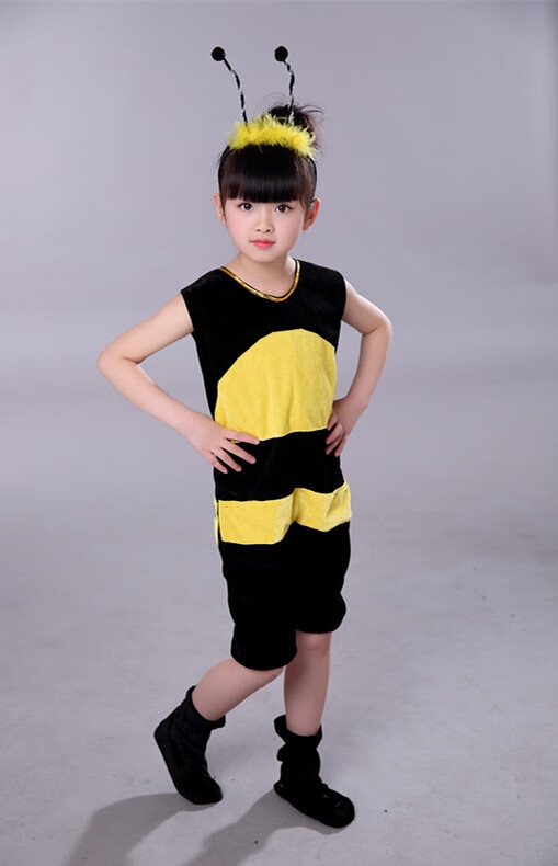 六一儿童小蚂蚁表演服装幼儿园课本剧动物演出服蚂蚁过河舞蹈服装