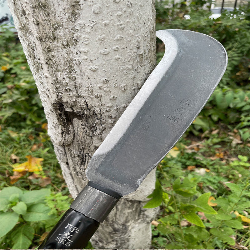 砍柴刀加长柄农用割两用镰刀户外长柄加长割草刀锰钢柴刀树刀柴刀开路