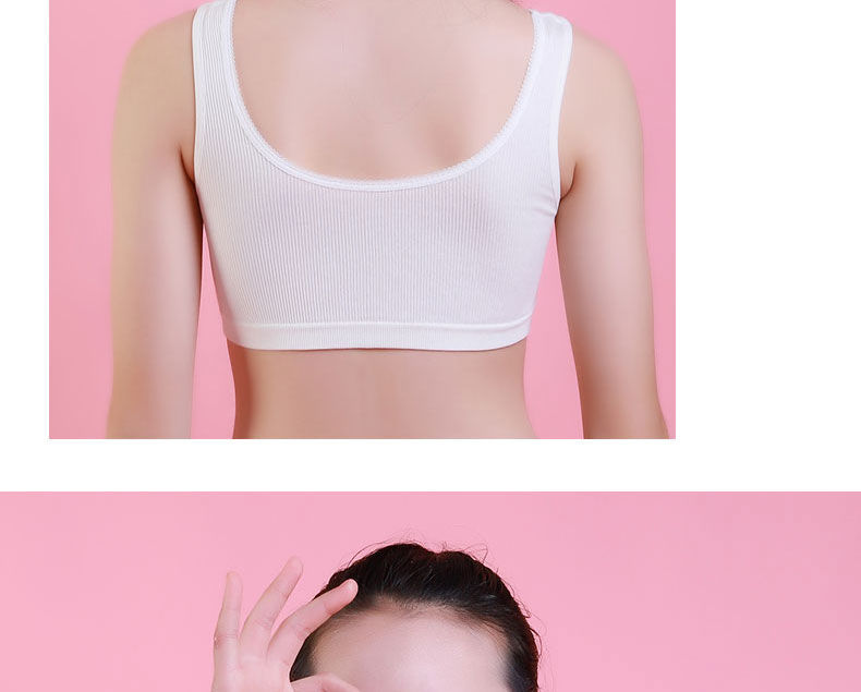 极漠发育期小背心女学生少女内衣大童9-12无缝小学初中生16岁女童文胸