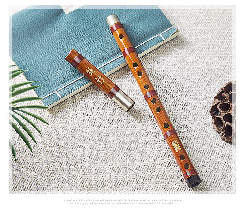直笛6孔竖吹笛子乐器学生初学笛子演奏苦竹笛竖笛 单插c调 【图片