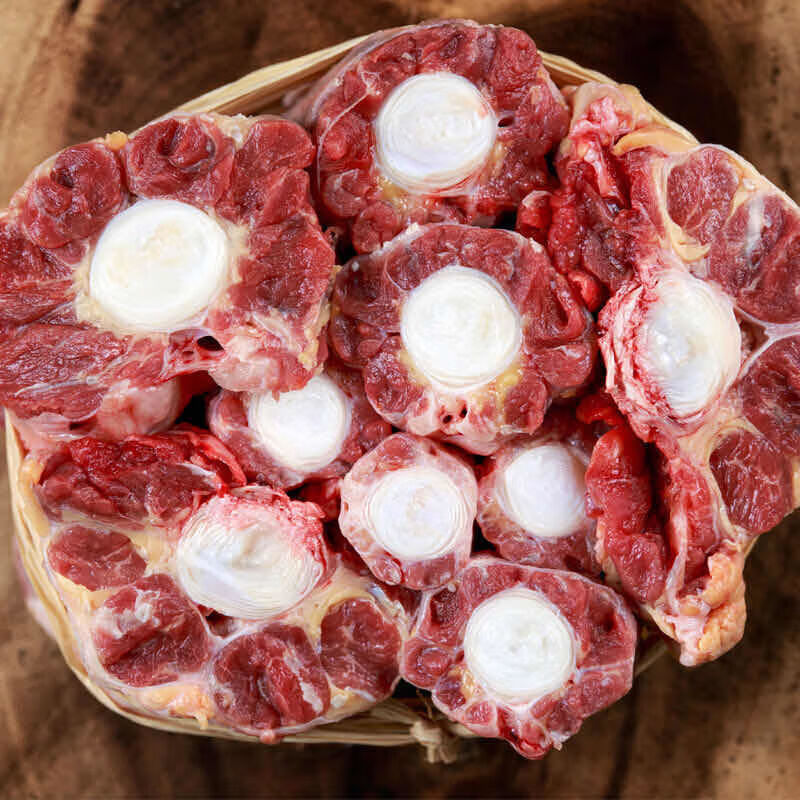 黄牛牛尾新鲜牛尾骨整根分切牛尾巴牛肉牛骨头 清真牛尾 清真牛肉