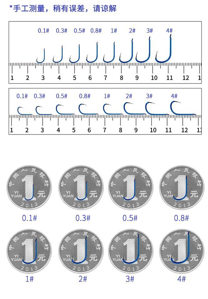 伊豆鱼钩大小号码图片图片