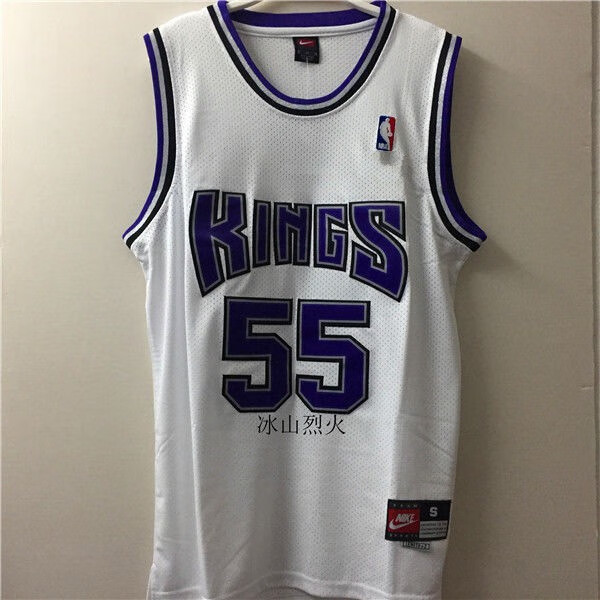耐克滕讯体育nba专营国王队55号贾森威廉姆斯白巧克力威廉姆斯球衣