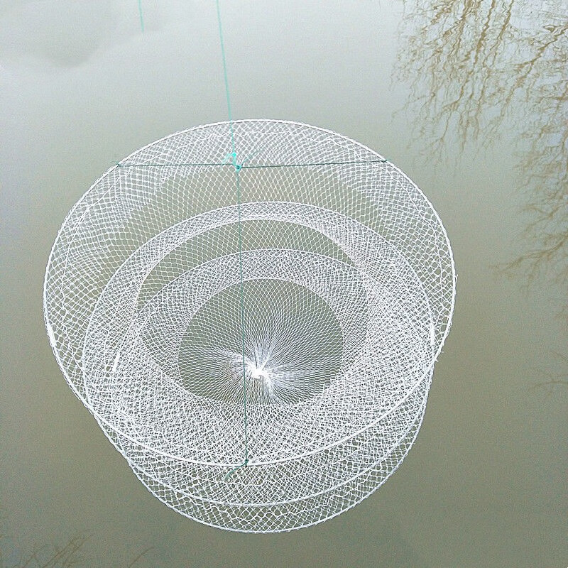 捉虾笼钓龙虾网三层折叠捉小龙虾神器螃蟹笼垂钓户外抓鱼小网兜 直径