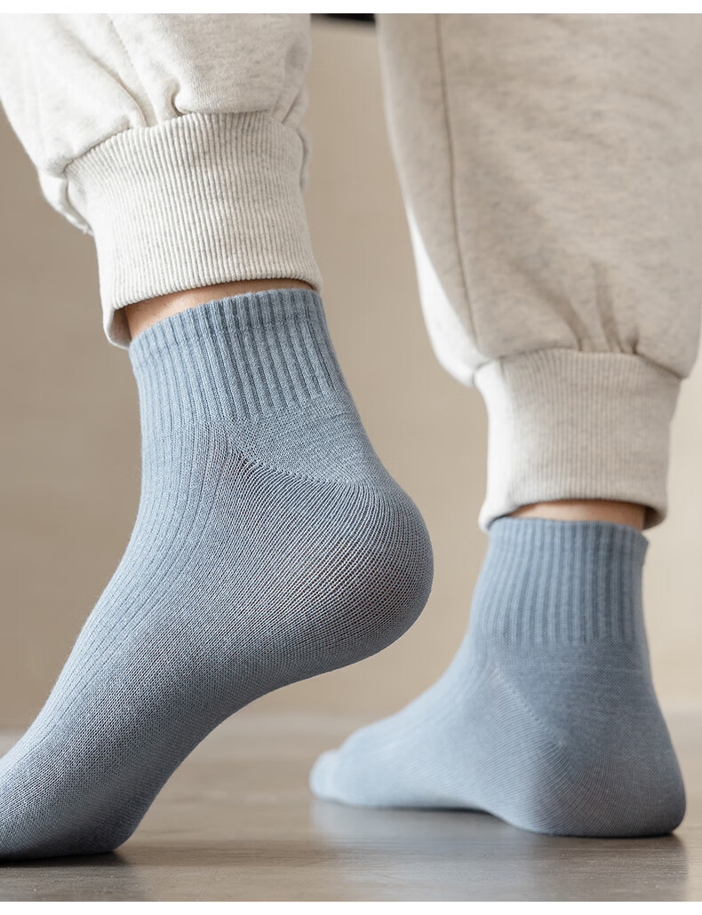 学生棉袜袜子男短袜夏季夏天薄款男士中筒吸汗运动学生棉袜ins潮百搭