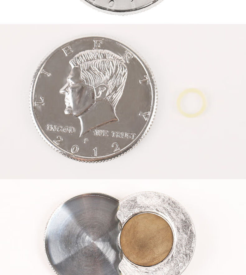 魔术道具蝴蝶币 折叠币 硬币穿玻璃 近景硬币魔术道具玩具 蝴蝶币 一