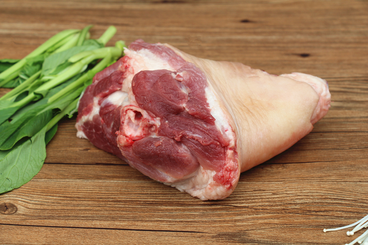 新鲜猪肘子猪蹄髈猪腿 农村土猪肘子整个约2-2.5斤