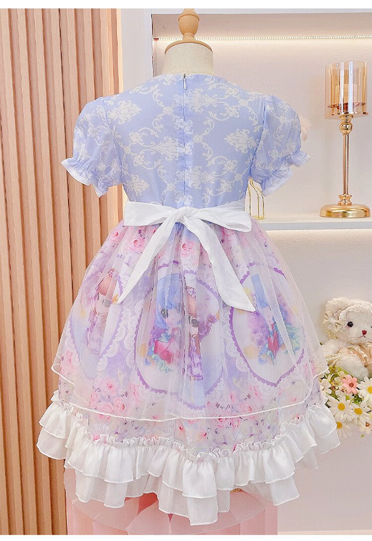 洛丽塔裙子儿童夏季儿童lolita裙子夏天女孩连衣裙女童洛丽塔公主裙