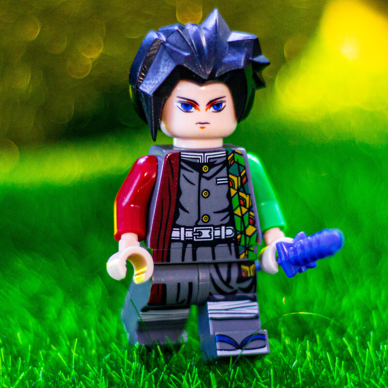 鬼灭之刃我妻善逸雷柱第三方人仔玩具积木模型稀有祢豆子虫柱蝴蝶忍虫