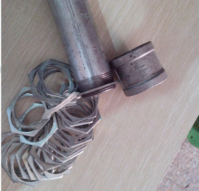 山头林村 定制适用电线管sc焊管镀锌管套丝安装接线盒水纳子4分锁片6