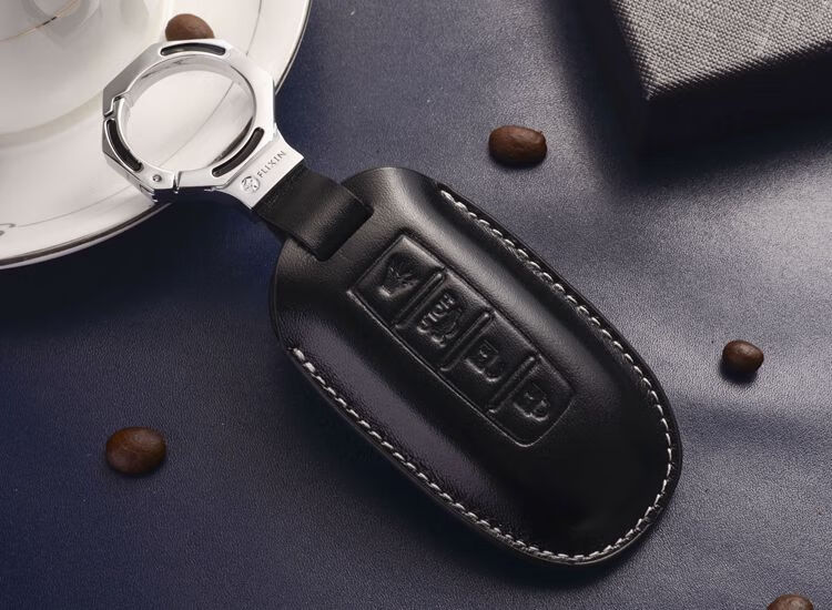 适用于启辰t60钥匙套头层牛皮t70改装内饰20款t90专用d60智能钥匙包扣
