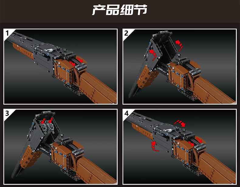 官方旗舰乐高lego枪玩具积木同款拼装awm可连射98k高难度12一14岁以上